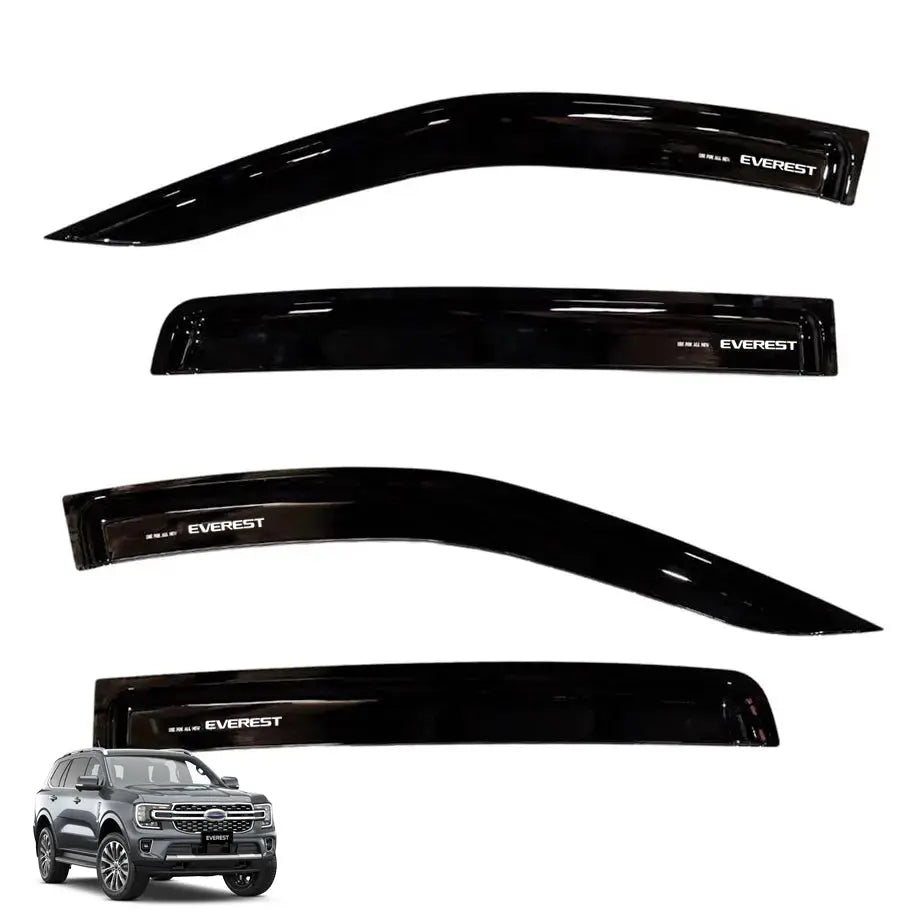 Suitable To Fit - Next Gen Everest (22-On) Black Windshields (4-Piece) Max Motorsport