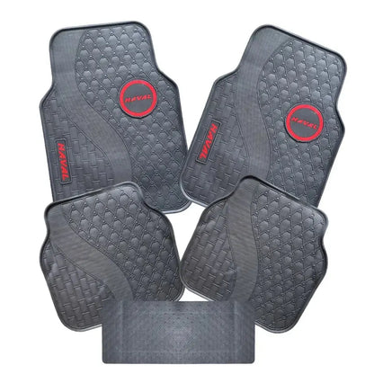 Suitable To Fit - Nissan 5-Piece Rubber Car Mats (Red) Max Motorsport