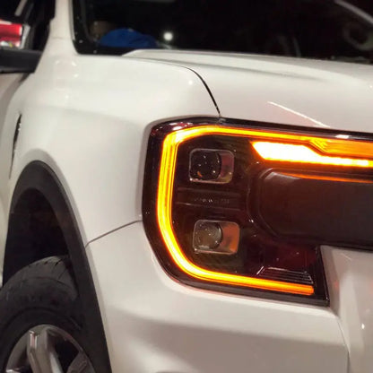 Suitable To Fit - Ranger Next Gen OEM Style DRL LED Dual Projector Headlights Max Motorsport