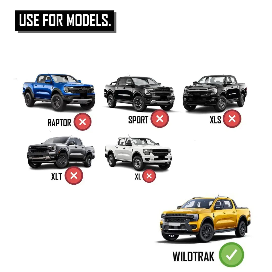 Suitable To Fit -  Ranger Next Gen T9 (22-On) Wiltrak Bottom Honeycomb Grill Max Motorsport