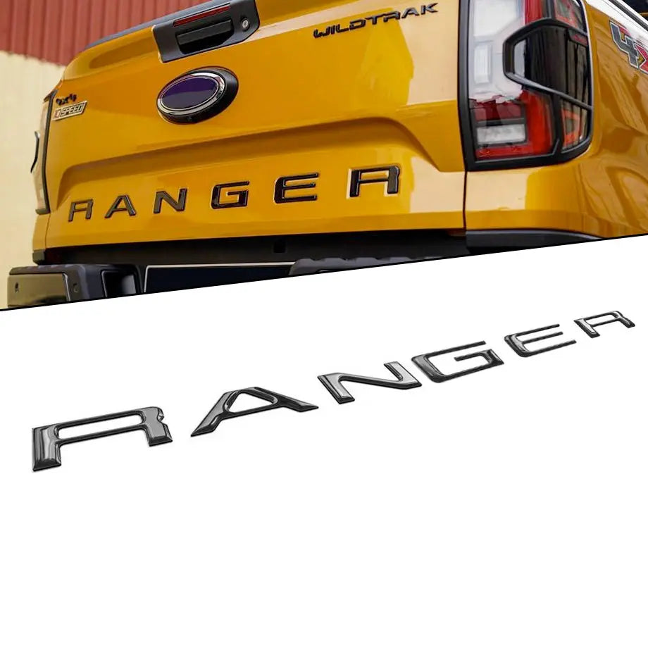 Raised Car Lettering Suitable To Fit - Ranger Next Gen 3D Raised Tailgate Lettering Badge K ...