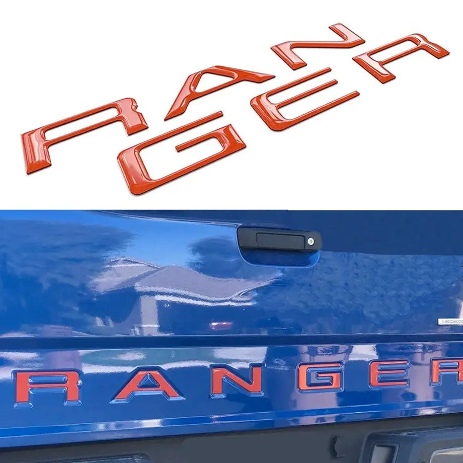 Suitable To Fit - Ranger Next Gen Tailgate Lettering Kit (Red) Max Motorsport