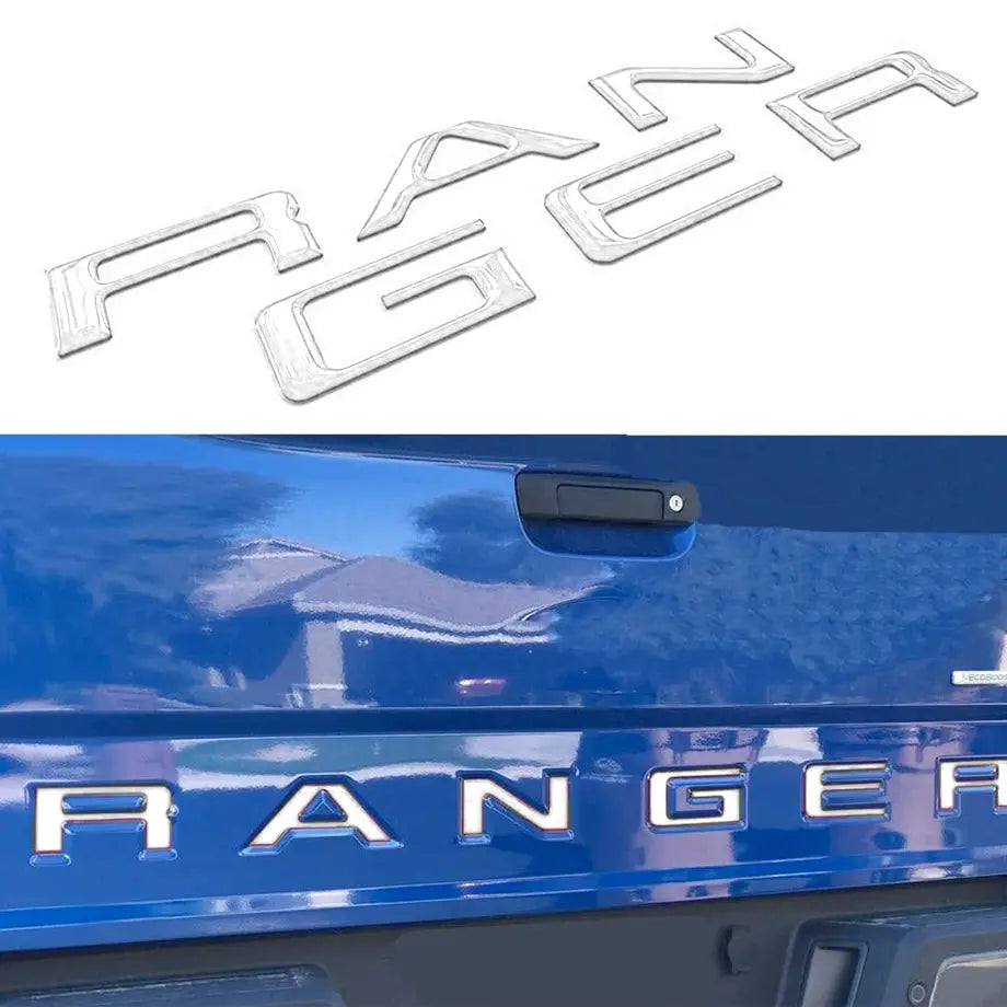 Suitable To Fit - Ranger Next Gen Tailgate Lettering Badge Kit (White ...