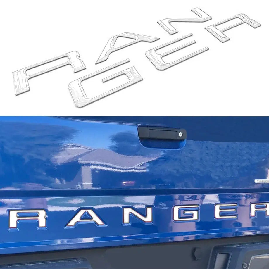 Suitable To Fit - Ranger Next Gen Tailgate Lettering Kit (White) Max Motorsport