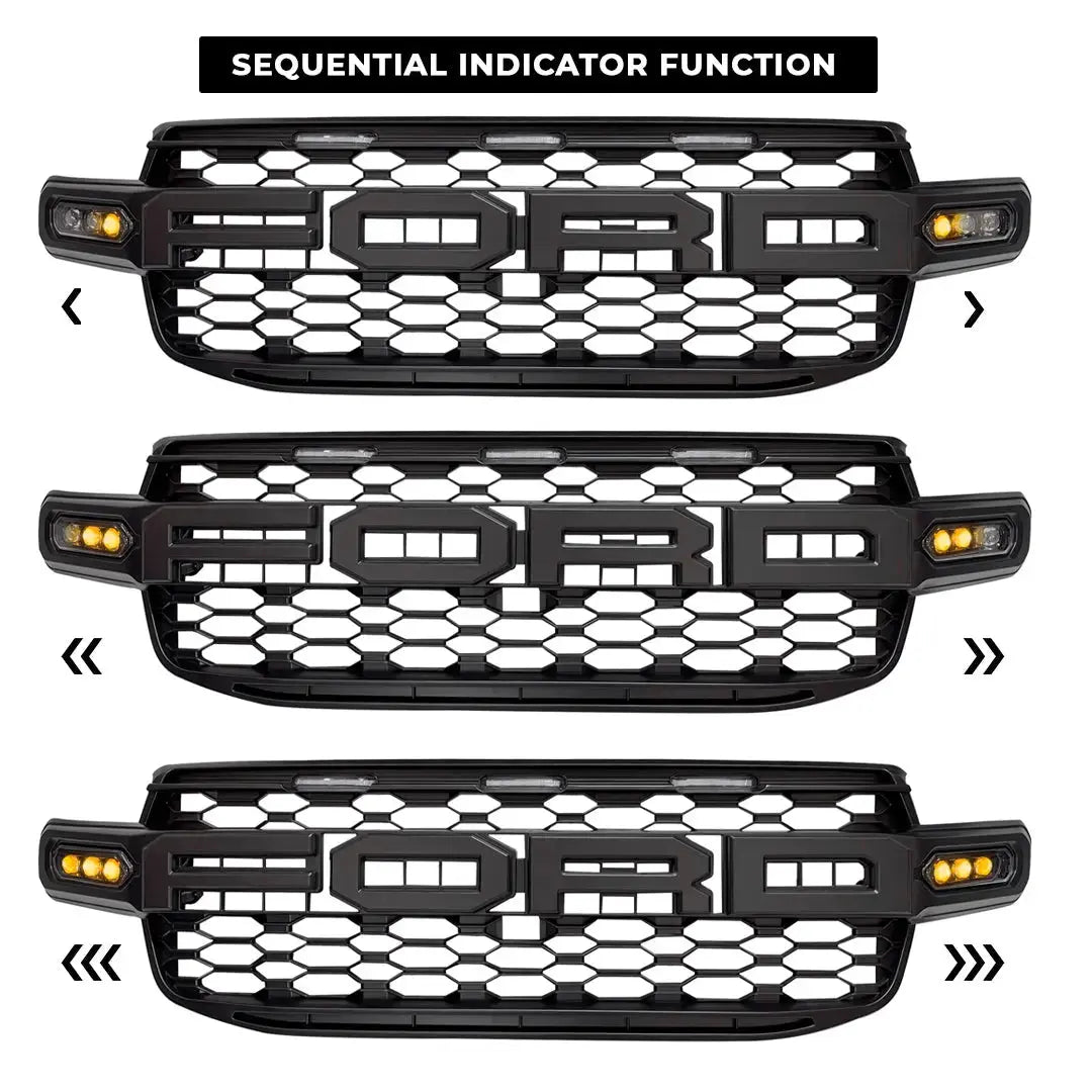 Suitable To Fit - Ranger Next Gen (22-On) Dual-Function DRL LED Upgrade Grille Max Motorsport