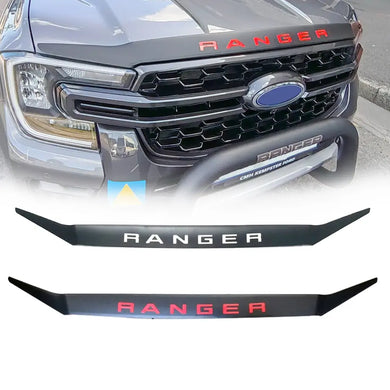 Suitable To Fit -  Ranger Next Gen (22-On) Matte Black Bonnet Guard With Ranger Lettering Max Motorsport