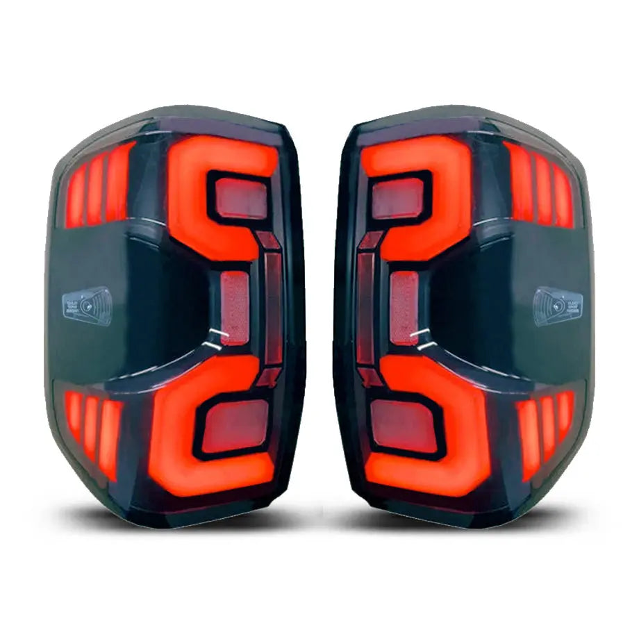 Suitable To Fit - Ranger Next Gen (22-On) Smoked Black 3D Bar Style LED Tailights Max Motorsport