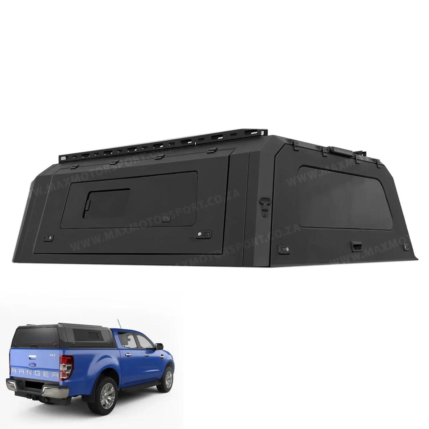 Suitable To Fit - Ranger T6/T7/T8 Urban Edition Aluminum Canopy Max Motorsport