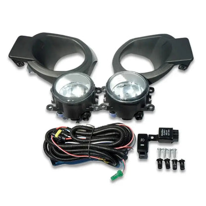 Suitable To Fit - Ranger T6 (12-15) OEM Style Fog Lamps & Covers (Black) Max Motorsport