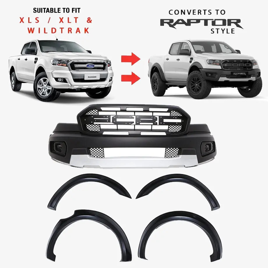 Suitable To Fit - Ranger T7 (16-19) Raptor Conversion Body Kit Max Motorsport