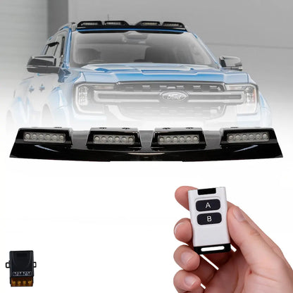 Suitable To Fit - Ranger T9 Next Gen (22-On) Gloos Black 4-Pod Roof Light Max Motorsport