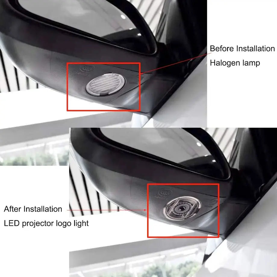 Suitable To Fit - Ranger (12-21) Side Mirror LED Projector Puddle Light With Logo Max Motorsport