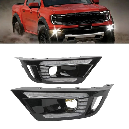 Suitable To Fit - Raptor DRL LED Fog Light Surrounds Max Motorsport
