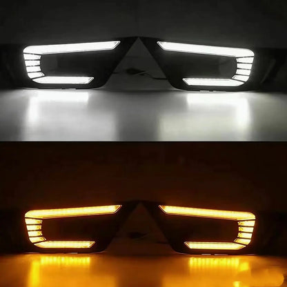 Suitable To Fit - Raptor DRL LED Fog Light Surrounds Max Motorsport