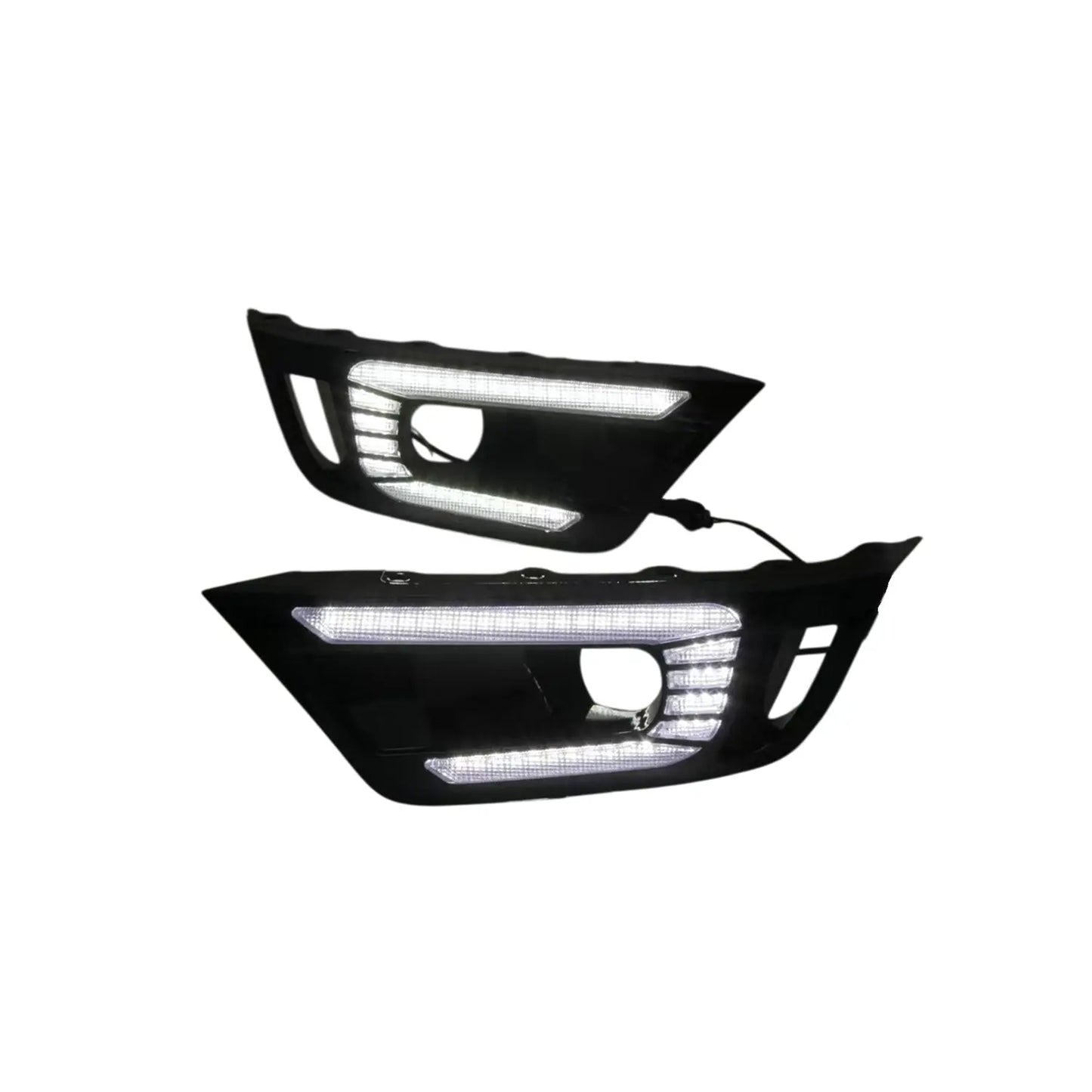 Suitable To Fit - Raptor DRL LED Fog Light Surrounds Max Motorsport