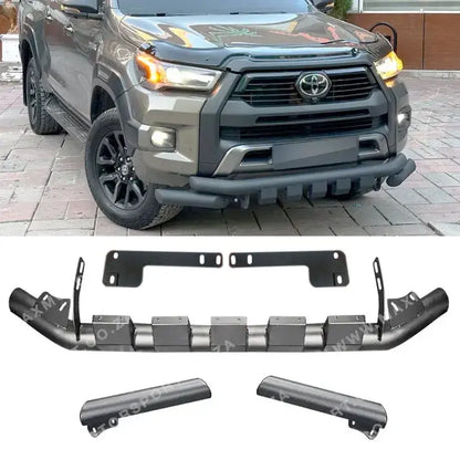 Suitable To Fit - Toyota Hilux Revo (19-On) Matte Black Lower Nudge Bar Max Motorsport