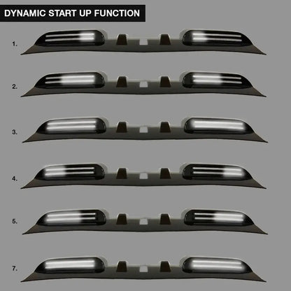 Suitable To Fit - Toyota Hilux (15-On) Gloss Black Dual Function DRL LED Roof Spoiler Light Max Motorsport