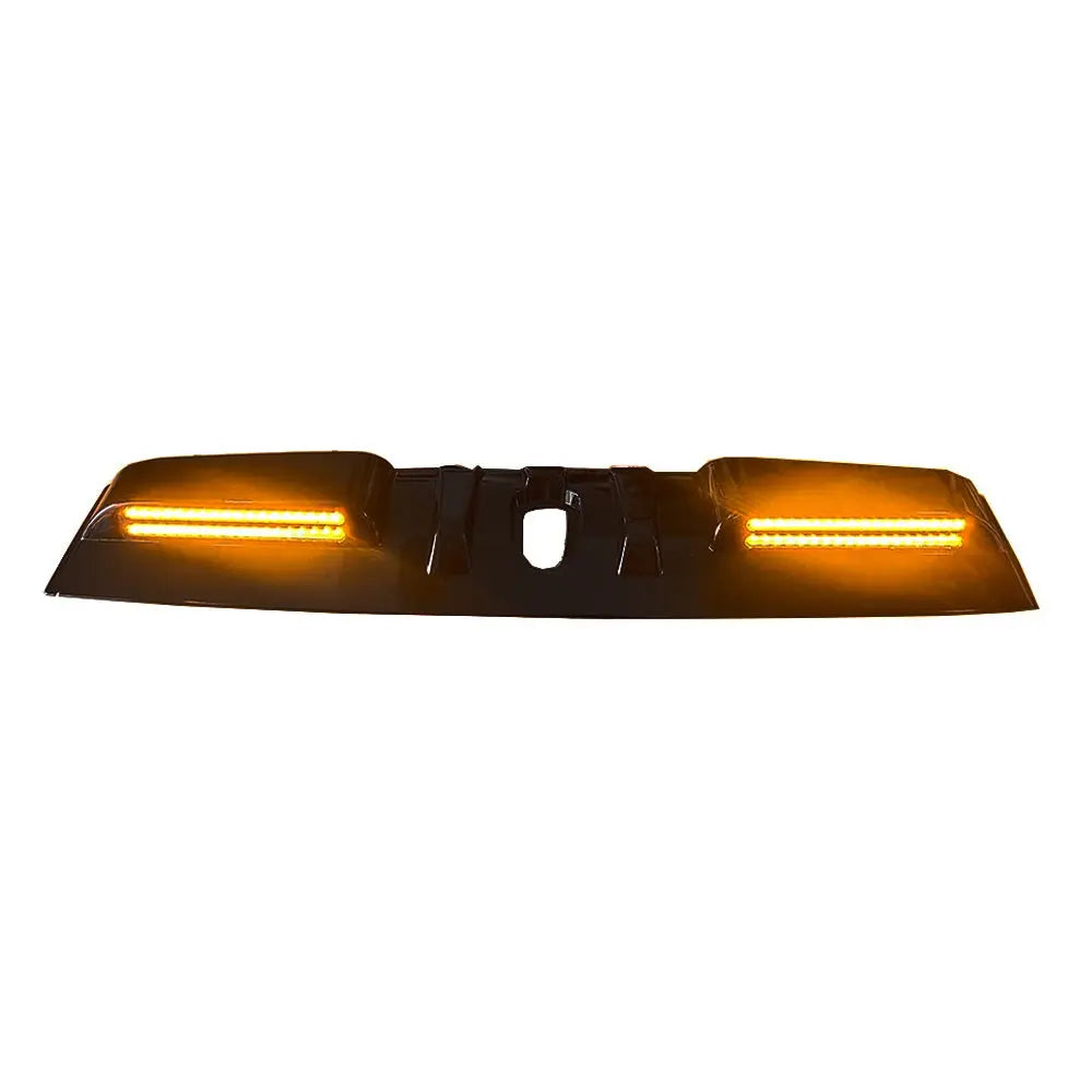 Suitable To Fit - Toyota Hilux (15-On) Gloss Black Dual Function DRL LED Roof Spoiler Light Max Motorsport