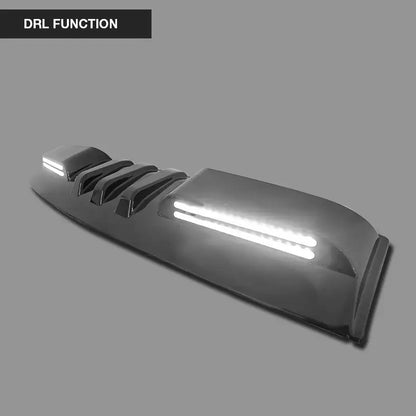 Suitable To Fit - Toyota Hilux (15-On) Gloss Black Dual Function DRL LED Roof Spoiler Light Max Motorsport