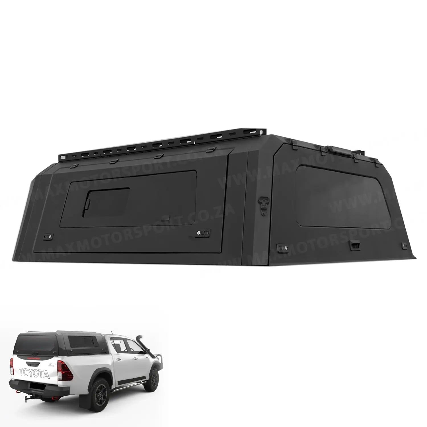 Suitable To Fit - Toyota Hilux (17-On) Urban Edition Aluminum Canopy Max Motorsport