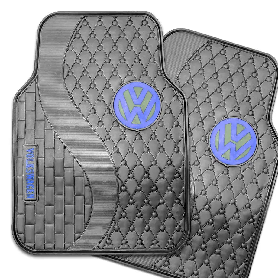 Suitable To Fit - VW 5-Piece Rubber Car Mats (Blue) Max Motorsport