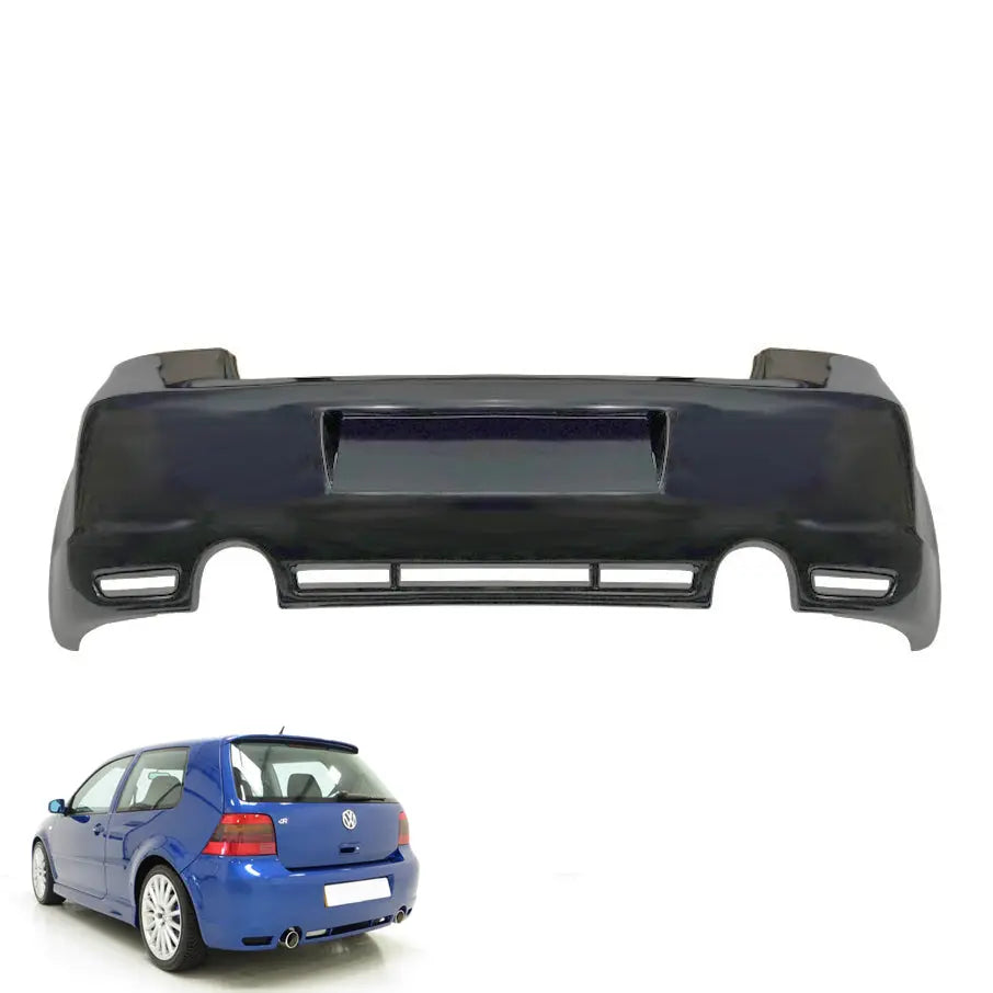 Suitable To Fit - VW Golf 4 GTI-R Style Plastic Rear Bumper Max Motorsport