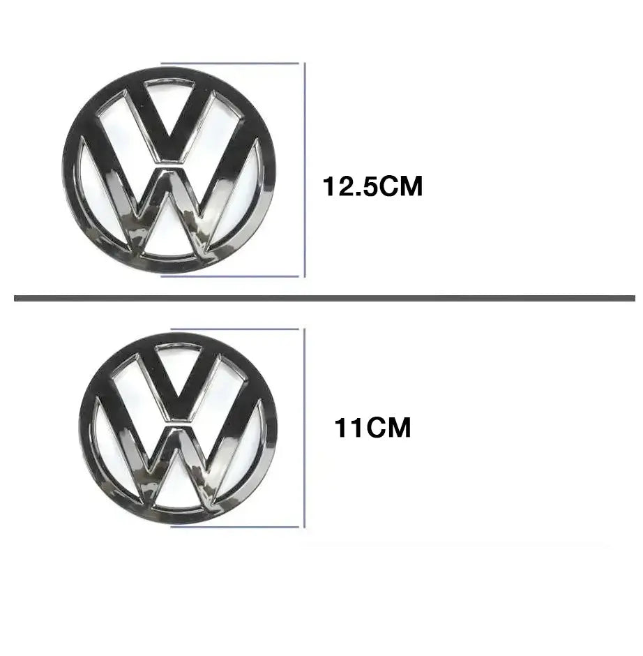 Suitable To Fit - VW Golf 5  Gloss Black Stick On Emblem Badge (Pair) maxmotorsports