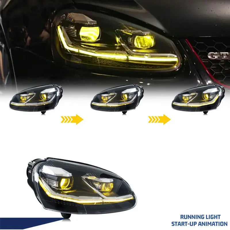 Suitable To Fit - VW Golf 5 - Golf 7.5 GTI Style Upgrade Headlight Max Motorsport
