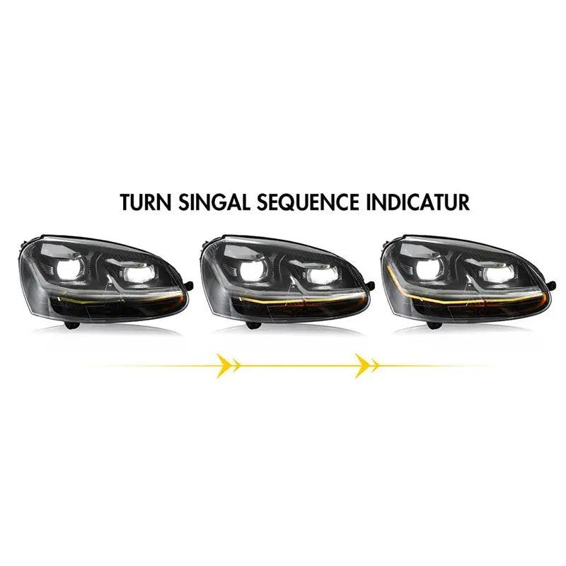 Suitable To Fit - VW Golf 5 - Golf 7.5 GTI Style Upgrade Headlight Max Motorsport