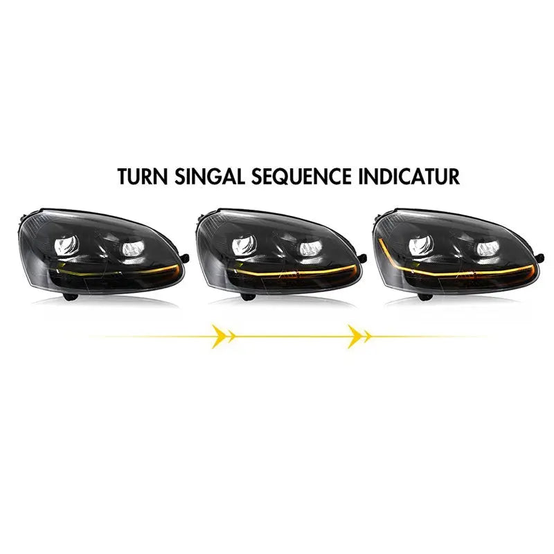Suitable To Fit - VW Golf 5 Upgrade Headlights Max Motorsport