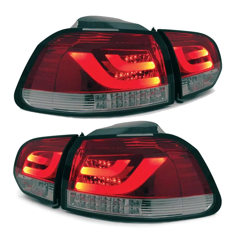 Suitable To Fit - VW Golf 6 3D-Bar Style LED Smoked Black LED Taillights Max Motorsport