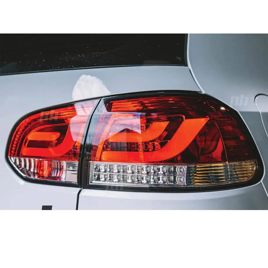 Suitable To Fit - VW Golf 6 3D-Bar Style LED Smoked Red LED Taillights Max Motorsport