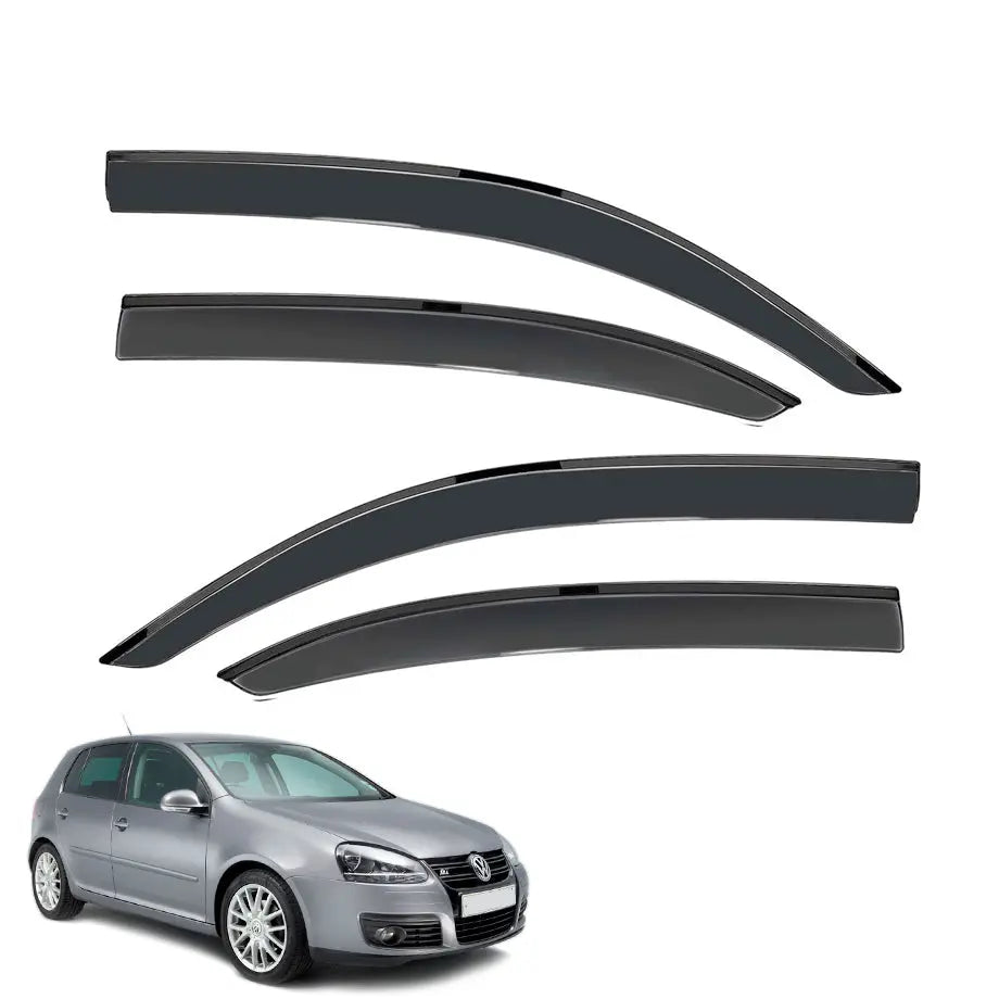 Suitable To Fit - VW Golf 6 Black Windshield (4-Piece) Max Motorsport