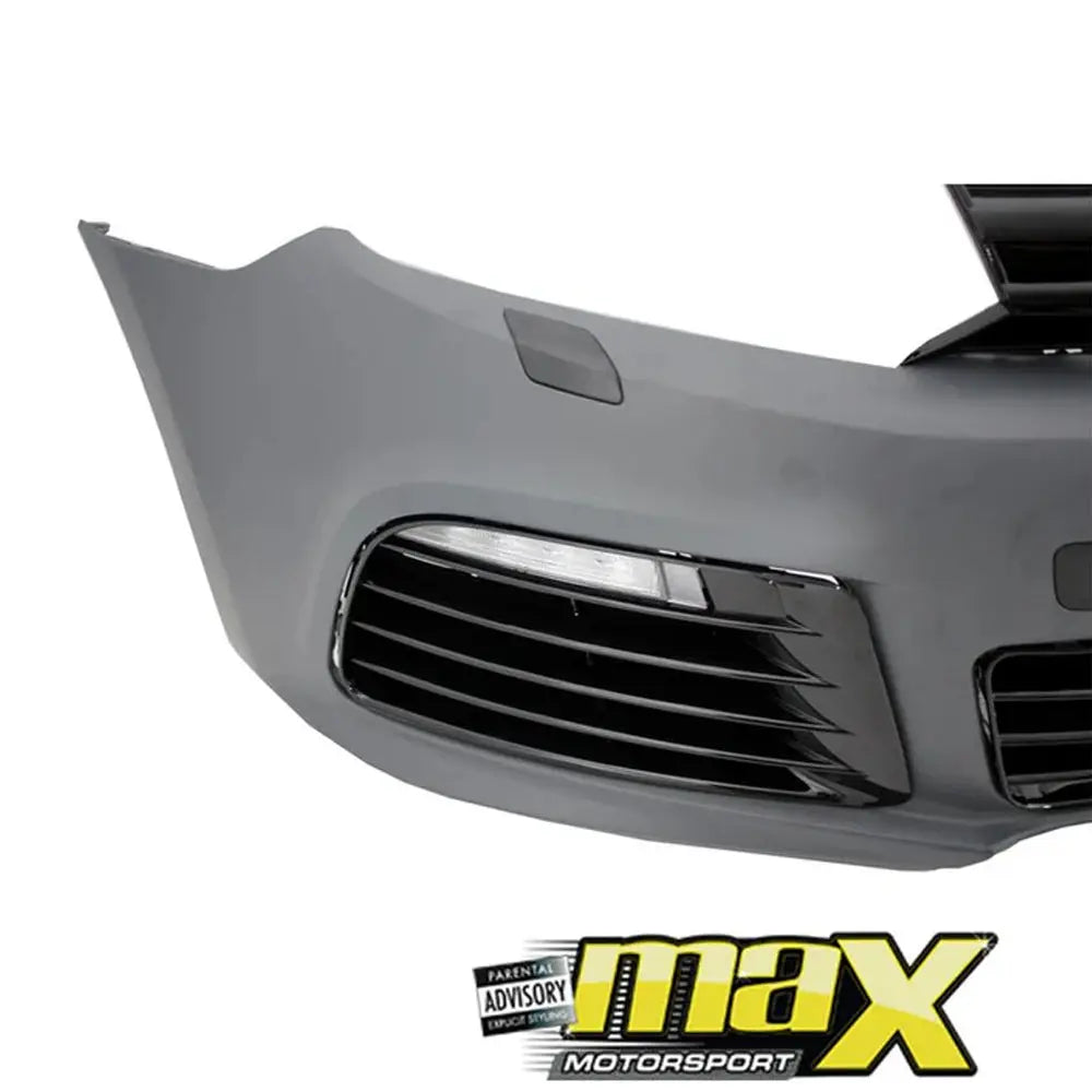 Suitable To Fit - VW Golf 6 R20 Style Plastic Front Bumper Upgrade Max Motorsport