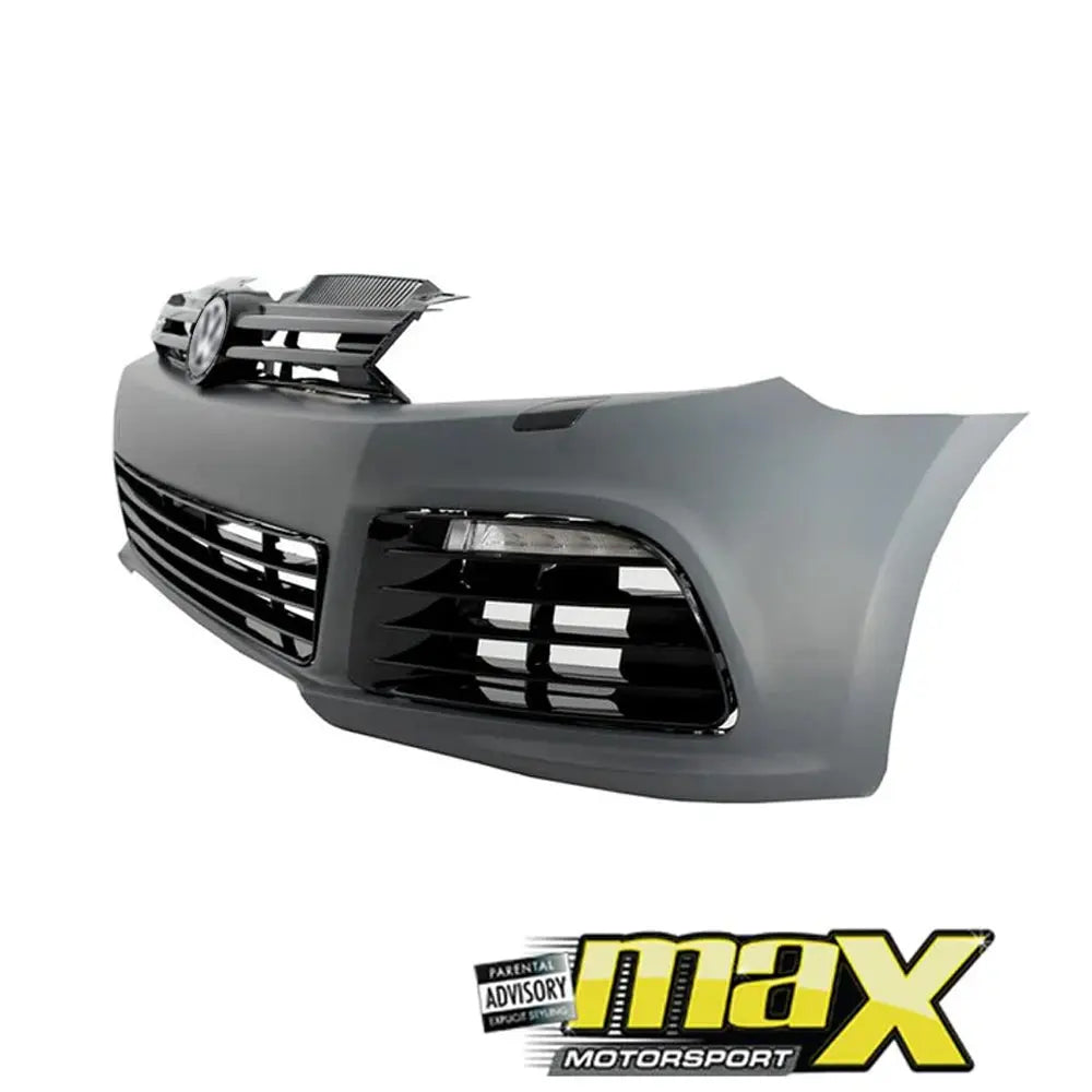 Suitable To Fit - VW Golf 6 R20 Style Plastic Front Bumper Upgrade Max Motorsport
