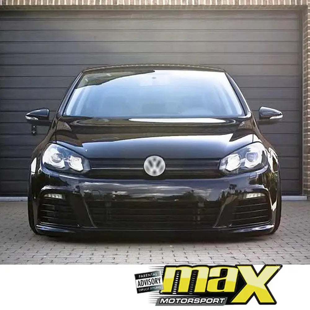 Suitable To Fit - VW Golf 6 R20 Style Plastic Front Bumper Upgrade Max Motorsport