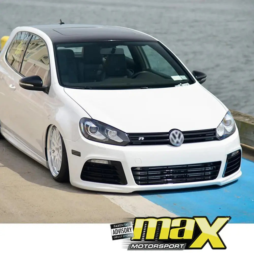 Suitable To Fit - VW Golf 6 R20 Style Plastic Front Bumper Upgrade Max Motorsport