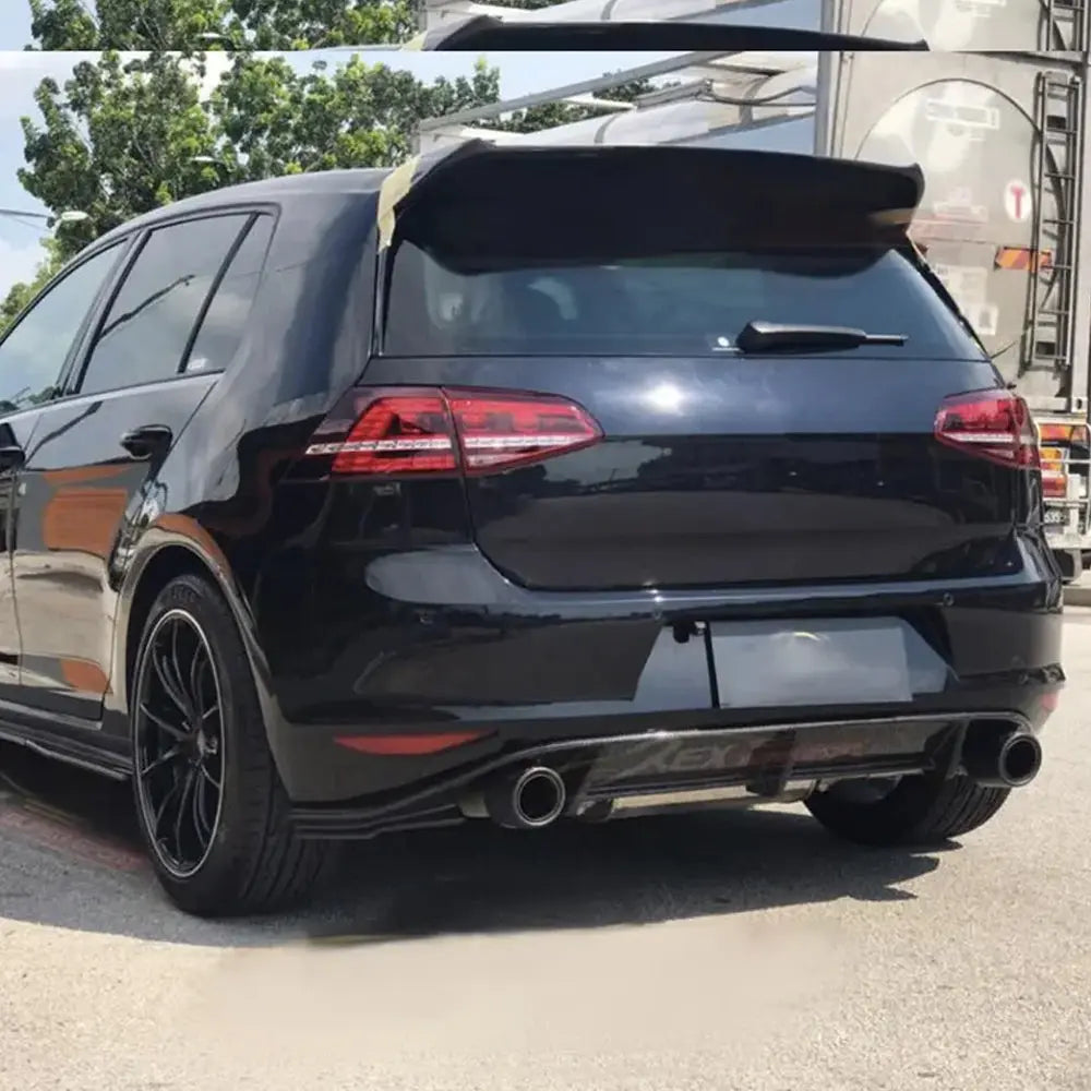Suitable To Fit - VW Golf 7 Osir Style Gloss Black Roof Spoiler (Broad Type) Max Motorsport
