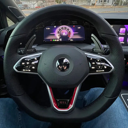 Suitable To Fit - VW Golf 8 GTI OEM Style Steering Wheel Inserts Max Motorsport