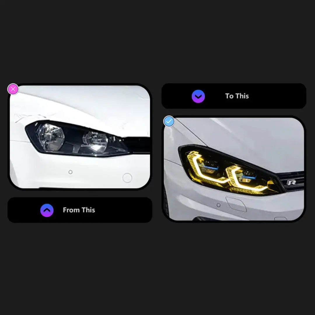 Suitable To Fit - VW Golf MK7 - BM G80 Style Upgrade Headlight Max Motorsport