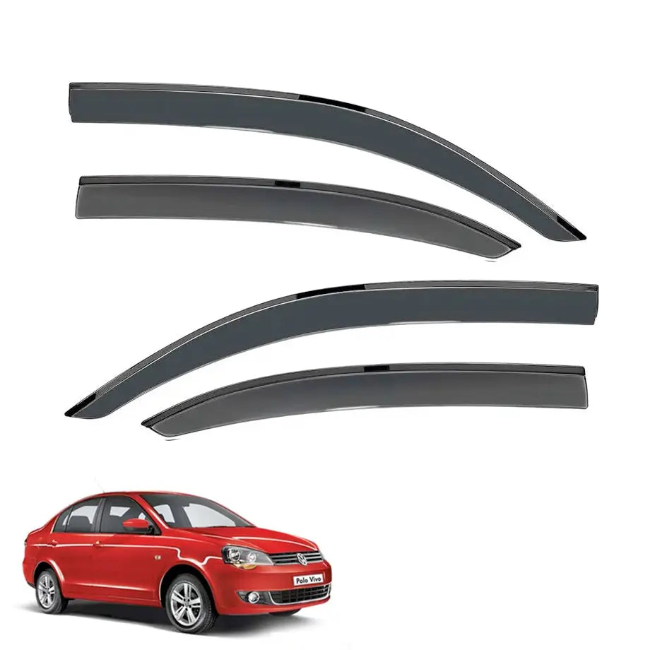 Suitable To Fit - VW Polo 6 Sedan (2010-On) Black Windshield (4-Piece) Max Motorsport