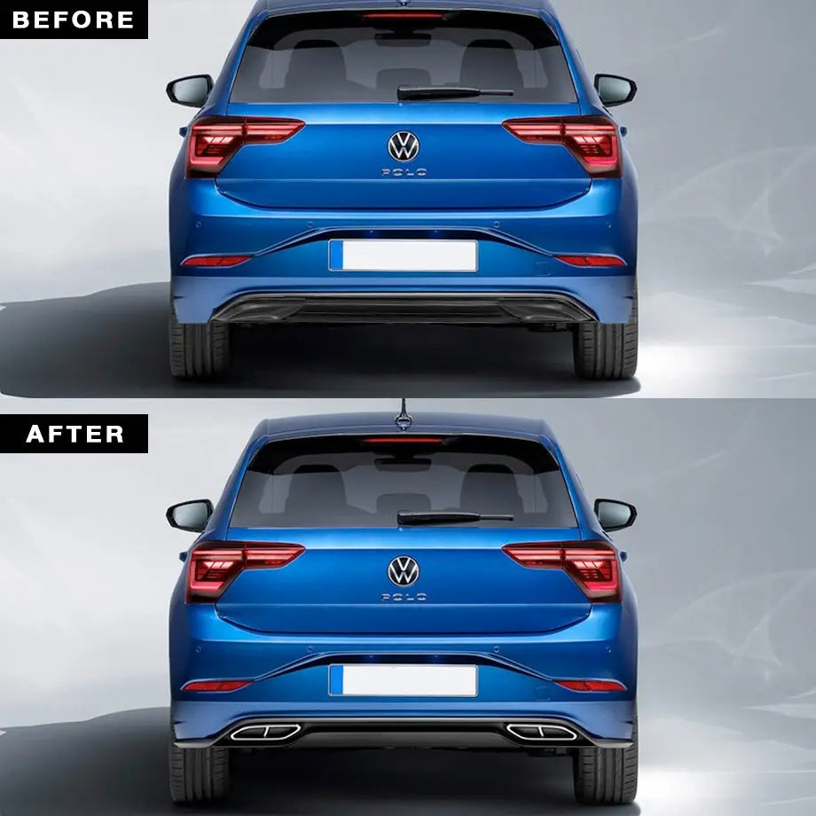 VW Polo 8 AW (18-On) Gloss Black Rear Diffuser – Max Motorsport