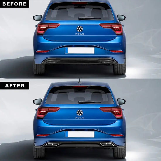 VW Polo 8 AW (18-On) Gloss Black Rear Diffuser – Max Motorsport