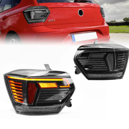 Suitable To Fit - VW Polo 8AW (18-21) Smoked Black LED Sequential Taillight Max Motorsport