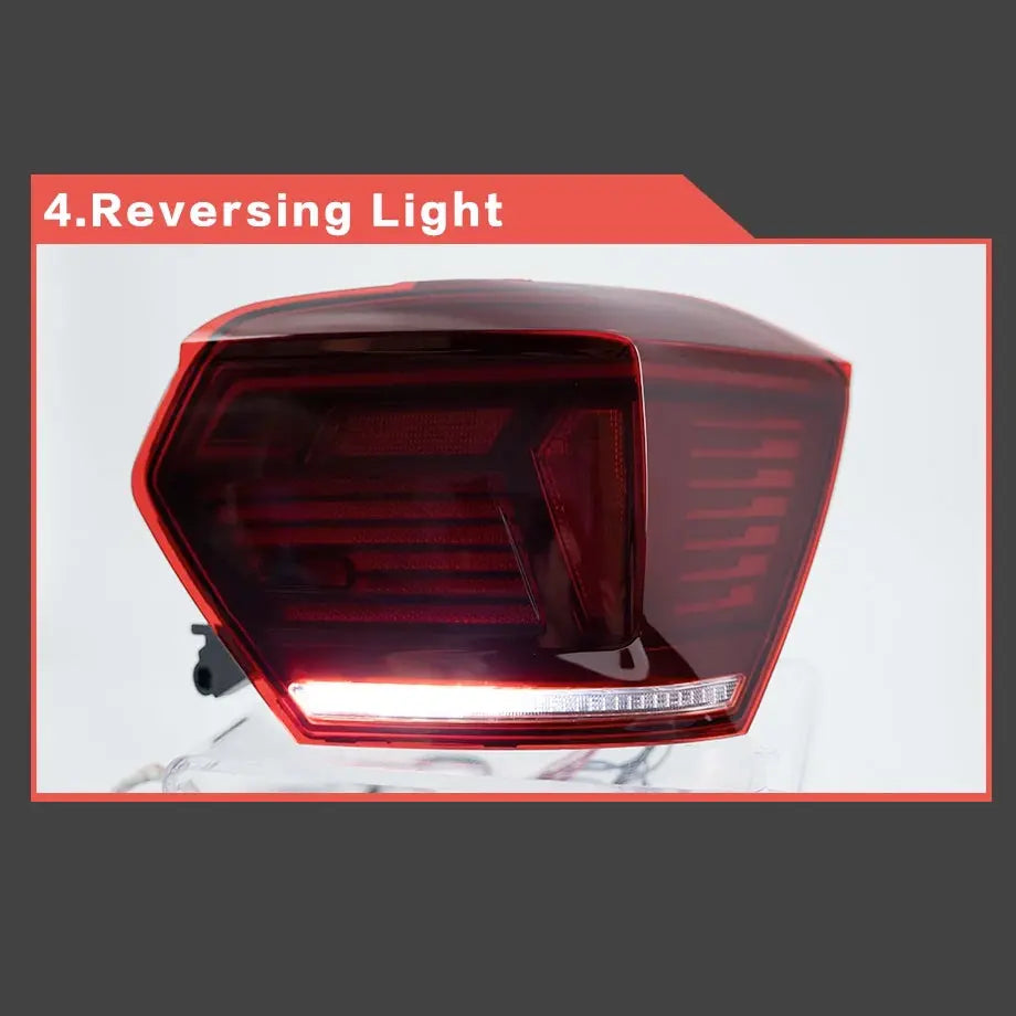 Suitable To Fit - VW Polo 8AW (18-21) Smoked Red LED Sequential Taillight Max Motorsport