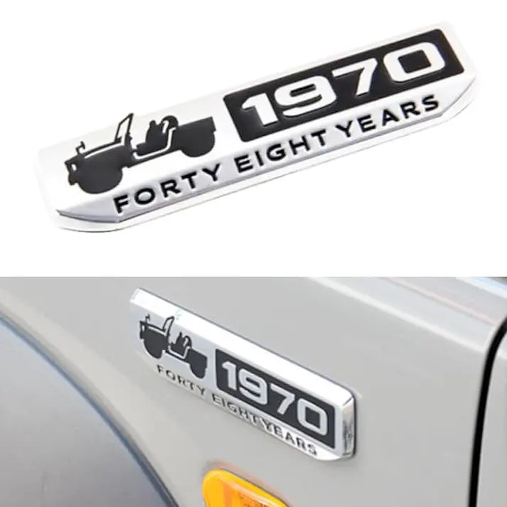 Suzuki Jimny 1970 Anniversary Metal Emblem Badge Max Motorsport