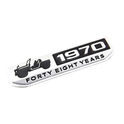 Suzuki Jimny 1970 Anniversary Metal Emblem Badge Max Motorsport