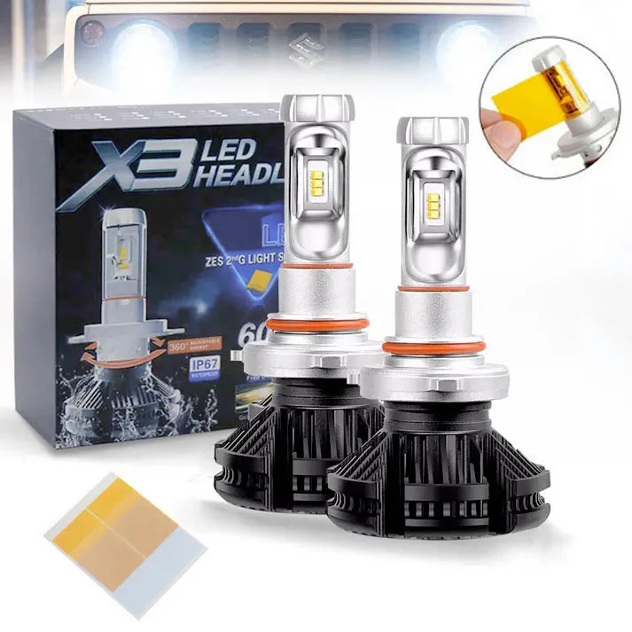 Suzuki Jimny - H4 X3 LED Headlight Bulb Kit Max Motorsport