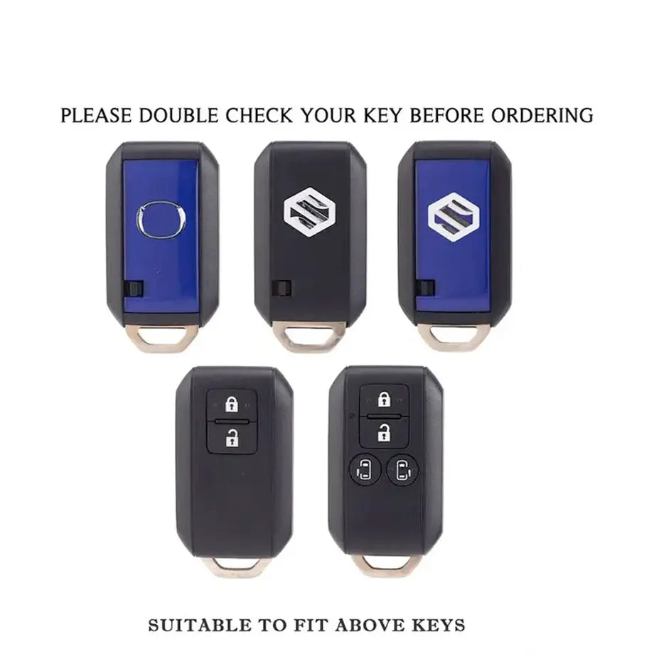 Suzuki Jimny Soft Shell Key Case Cover - Blue ( Silver) Max Motorsport