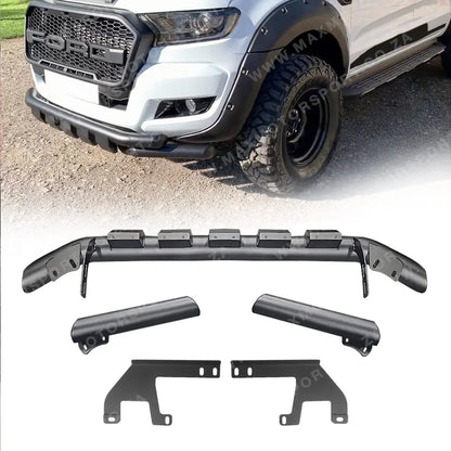 Suitable To Fit - Ranger T6 / T7 / T8 (12-21) Matte Black Lower Nudge Bar Max Motorsport